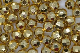 4mm Facet Metallic Gold 10g (approx 278p) 4mm Facet Metallic Gold 10g (approx 278p)