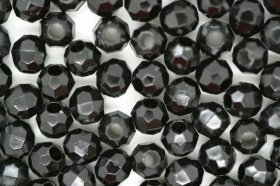 4mm Facet Opaque; Black 25g (approx 739) 4mm Facet Opaque; Black 25g (approx 739)