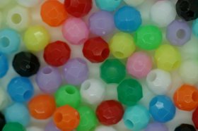 4mm Facet Opaque; Multi 25g (approx 695p) 4mm Facet Opaque; Multi 25g (approx 695p)