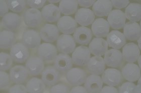 4mm Facet Opaque; White 100g (approx 2780p)