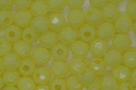 4mm Facet Opaque; Yellow 25g (approx 695) 4mm Facet Opaque; Yellow 25g (approx 695)