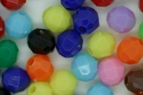 6mm Facet Opaque; Multi 250g (approx 2300p) 6mm Facet Opaque; Multi 250g (approx 2300p)