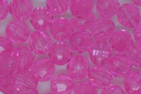 6mm Facet Transparent; Shocking Pink 25g (approx 230p) 6mm Facet Transparent; Shocking Pink 25g (approx 230p)
