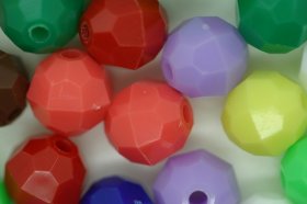 10mm Facet Bead Opaque; Multi 25g (approximately 50p) 10mm Facet Bead Opaque; Multi 25g (approximately 50p)