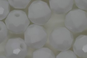 10mm Facet Bead Opaque; White 25g (approximately 50p) 10mm Facet Bead Opaque; White 25g (approximately 50p)