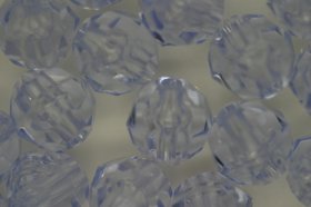 10mm Facet Beads Transparent; Blue Ice 25g (approx 50p) 10mm Facet Beads Transparent; Blue Ice 25g (approx 50p)