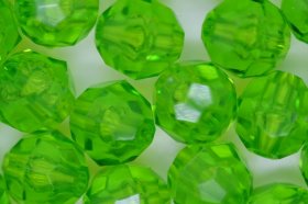 10mm Facet Beads Transparent; Dark Avocado 25g (approx 50p) 10mm Facet Beads Transparent; Dark Avocado 25g (approx 50p)