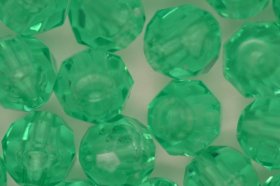 10mm Facet Beads Transparent; Green Aqua 25g (approx 50p) 10mm Facet Beads Transparent; Green Aqua 25g (approx 50p)