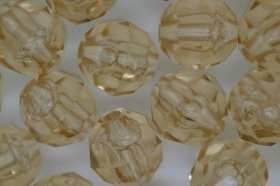 10mm Facet Beads Transparent; Pale Ginger 25g (approx 50p) 10mm Facet Beads Transparent; Pale Ginger 25g (approx 50p)