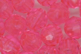 10mm Facet Beads Transparent; Pink25g (approximately 50p) 10mm Facet Beads Transparent; Pink25g (approximately 50p)