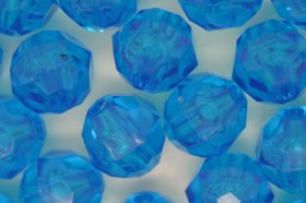 10mm Facet Transparent; Turquoise 250g (approx 500p) 10mm Facet Transparent; Turquoise 250g (approx 500p)