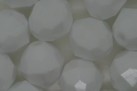 12mm Facet Bead Opaque; White 25g (approximately 33p) 12mm Facet Bead Opaque; White 25g (approximately 33p)