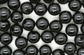 6mm Round Beads; Opaque Black 250g (approx 2240p) 6mm Round Beads; Opaque Black 250g (approx 2240p)