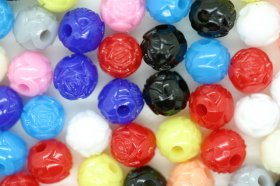 6mm Opaque Rosebuds; Multi 250g 6mm Opaque Rosebuds; Multi 250g