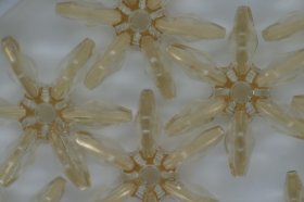 25mm Star Transparent; Pale Ginger 250g (approx 190p) 25mm Star Transparent; Pale Ginger 250g (approx 190p)