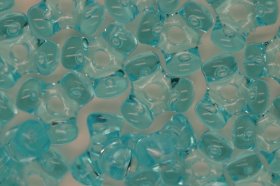Tri Beads Transparent; Light Turquoise 25g (approx 125p) Tri Beads Transparent; Light Turquoise 25g (approx 125p)