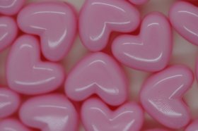Vertical Heart Opaque; Light Pink 25g (approx 48p) Vertical Heart Opaque; Light Pink 25g (approx 48p)