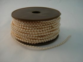 Fused Pearls 3mm x 30 metre Apricot Fused Pearls 3mm x 30 metre Apricot