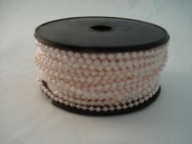Fused Pearls 3mm x 30 metre Pink Fused Pearls 3mm x 30 metre Pink