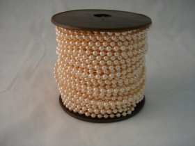 Fused Pearls 4mm x 30 metre Apricot Fused Pearls 4mm x 30 metre Apricot