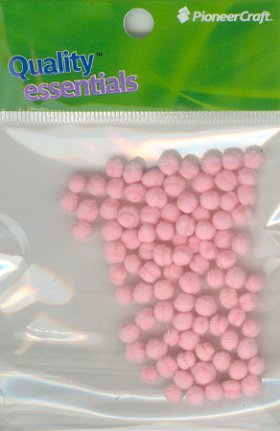 Pom Poms / Chenille Poms/ 5mm Pink Pom Poms / Chenille Poms/ 5mm Pink