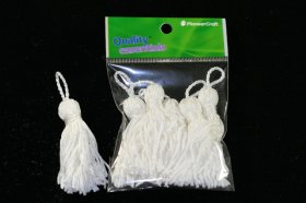 Tassels 65mm 01 White Tassels 65mm 01 White
