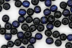 Wooden Beads, 4mm, 100 pieces, Royal (1mm hole) Wooden Beads, 4mm, 100 pieces, Royal (1mm hole)