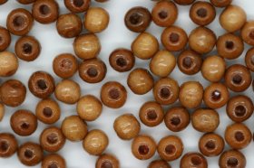 Wooden Beads, 4mm, 100 pieces, Tan (1mm hole) Wooden Beads, 4mm, 100 pieces, Tan (1mm hole)