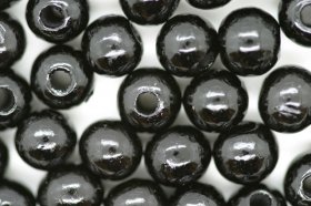 Wooden Beads, 8mm, 100 pieces, Black (3mm hole) Wooden Beads, 8mm, 100 pieces, Black (3mm hole)