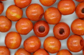 Wooden Beads, 8mm, 100 pieces, Orange (3mm hole) Wooden Beads, 8mm, 100 pieces, Orange (3mm hole)