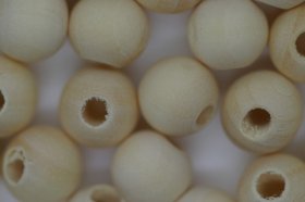 Wooden Beads, 10mm, 100 pieces, Raw (4mm hole) Wooden Beads, 10mm, 100 pieces, Raw (4mm hole)