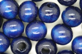 Wooden Beads, 10mm, 100 pieces, Royal (4mm hole) Wooden Beads, 10mm, 100 pieces, Royal (4mm hole)