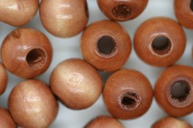 Wooden Beads, 10mm, 100 pieces, Tan (4mm hole) Wooden Beads, 10mm, 100 pieces, Tan (4mm hole)