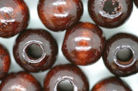 Wooden Beads, 12mm, 100 pieces, Brown (5mm hole) Wooden Beads, 12mm, 100 pieces, Brown (5mm hole)
