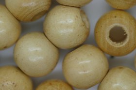 Wooden Beads, 12mm, 100 pieces, Natural (5mm hole) Wooden Beads, 12mm, 100 pieces, Natural (5mm hole)