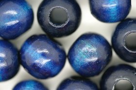 Wooden Beads, 12mm, 100 pieces, Royal (5mm hole) Wooden Beads, 12mm, 100 pieces, Royal (5mm hole)
