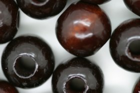 Wooden Beads, 14mm, 100 pieces, Brown (5mm hole) Wooden Beads, 14mm, 100 pieces, Brown (5mm hole)