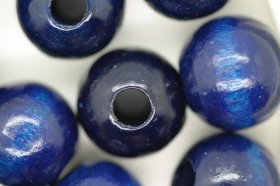Wooden Beads, 14mm, 100 pieces, Royal (5mm hole) Wooden Beads, 14mm, 100 pieces, Royal (5mm hole)