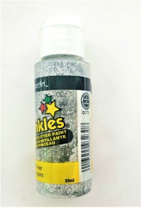 DecoArt Craft Twinkles 2oz Silver DecoArt Craft Twinkles 2oz Silver