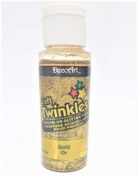 DecoArt Craft Twinkles 2oz Gold DecoArt Craft Twinkles 2oz Gold