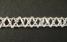 7mm Braid Silver; price per mtr 7mm Braid Silver; price per mtr