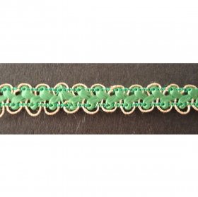 Braid Gold / Emerald; price per mtr Braid Gold / Emerald; price per mtr