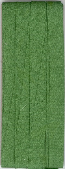 12mm Bias Binding Sage Cotton Folded x 6m