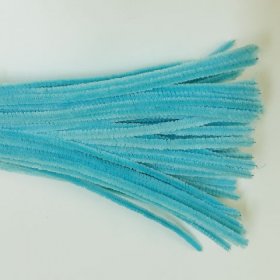 Chenille Sticks 6mm; Light Blue