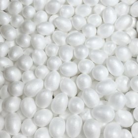48mm White Polystyrene Foam Egg