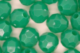 8mm Facet Beads Opaque; Dark Green 25g (approximately 97p)