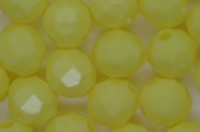 8mm Facet Beads Opaque; Yellow 25g (approximately 97p)
