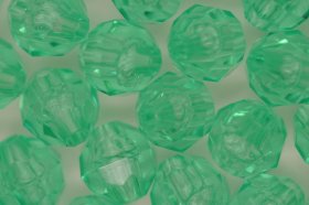 8mm Facet Beads Transparent; Green Aqua 25g (approx 97p)