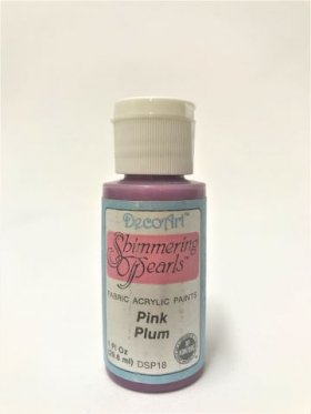 DecoArt Shimmering Pearls 1oz Pink Plum