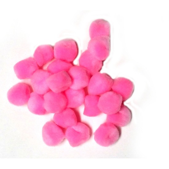 Pom Poms / Chenille Poms/ 20mm Blossom Pink